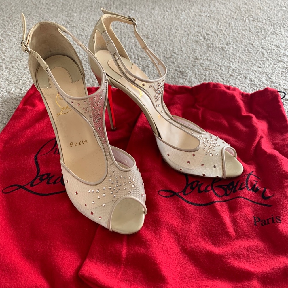 Christian Louboutin Patinana Strass Sandal